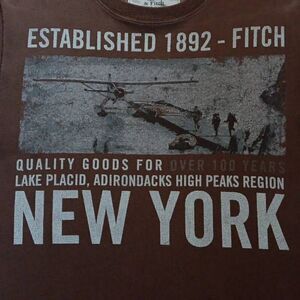 Abercrombie & Fitch Muscle Tshirt XL  New York Lake Placid Tee PTP 22.5" Length
